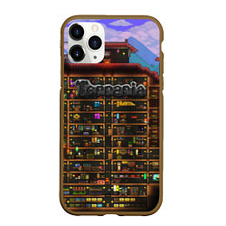 Чехол iPhone 11 Pro матовый TERRARIA, цвет: 3D-коричневый