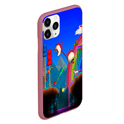 Чехол iPhone 11 Pro матовый TERRARIA GAME, цвет: 3D-малиновый — фото 2