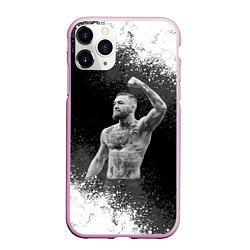 Чехол iPhone 11 Pro матовый Conor McGregor, цвет: 3D-розовый