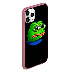 Чехол iPhone 11 Pro матовый Frog, цвет: 3D-малиновый — фото 2