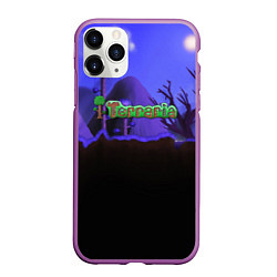 Чехол iPhone 11 Pro матовый TERRARIA, цвет: 3D-фиолетовый