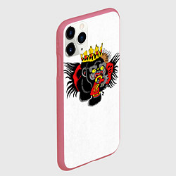 Чехол iPhone 11 Pro матовый Конор МакГрегор, цвет: 3D-малиновый — фото 2