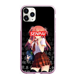 Чехол iPhone 11 Pro матовый SENPAI ANIME, цвет: 3D-розовый