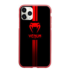 Чехол iPhone 11 Pro матовый Venum, цвет: 3D-красный