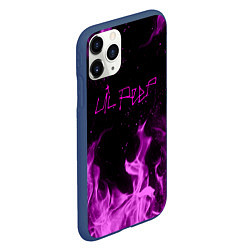 Чехол iPhone 11 Pro матовый LIL PEEP FIRE, цвет: 3D-тёмно-синий — фото 2