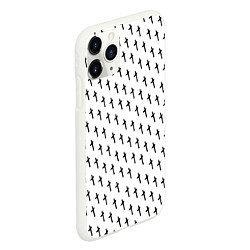 Чехол iPhone 11 Pro матовый LiL PEEP Pattern, цвет: 3D-белый — фото 2