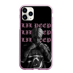 Чехол iPhone 11 Pro матовый LiL PEEP, цвет: 3D-розовый