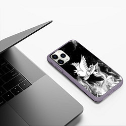 Чехол iPhone 11 Pro матовый LIL PEEP CRY BABY, цвет: 3D-серый — фото 2