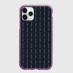 Чехол iPhone 11 Pro матовый FUCK YOU как у Конор МакГрегор, цвет: 3D-фиолетовый