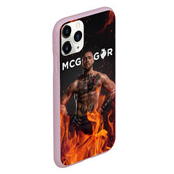 Чехол iPhone 11 Pro матовый Conor McGregor, цвет: 3D-розовый — фото 2