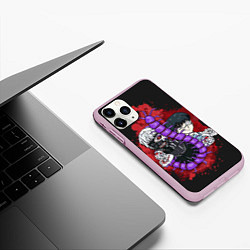 Чехол iPhone 11 Pro матовый Токийский гуль, цвет: 3D-розовый — фото 2