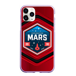 Чехол iPhone 11 Pro матовый MARS NASA, цвет: 3D-сиреневый