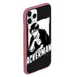 Чехол iPhone 11 Pro матовый Ackerman, цвет: 3D-малиновый — фото 2