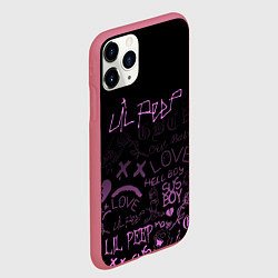 Чехол iPhone 11 Pro матовый LIL PEEP, цвет: 3D-малиновый — фото 2