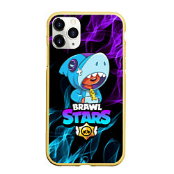 Чехол iPhone 11 Pro матовый BRAWL STARS LEON, цвет: 3D-желтый