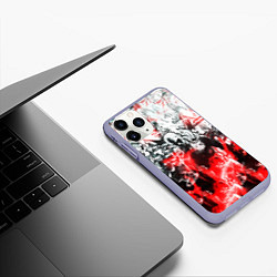 Чехол iPhone 11 Pro матовый One-Punch Man Collage, цвет: 3D-светло-сиреневый — фото 2