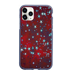 Чехол iPhone 11 Pro матовый Звезды, цвет: 3D-серый