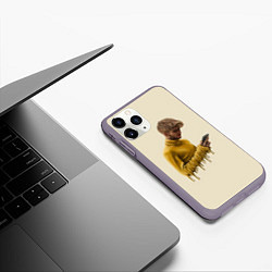 Чехол iPhone 11 Pro матовый Lil Peep, цвет: 3D-серый — фото 2