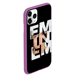 Чехол iPhone 11 Pro матовый Eminem, цвет: 3D-фиолетовый — фото 2