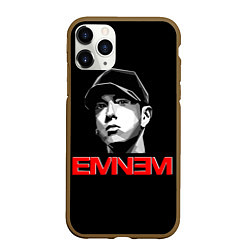 Чехол iPhone 11 Pro матовый Eminem, цвет: 3D-коричневый