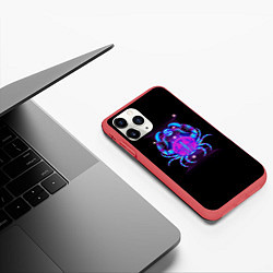 Чехол iPhone 11 Pro матовый Рак, цвет: 3D-красный — фото 2