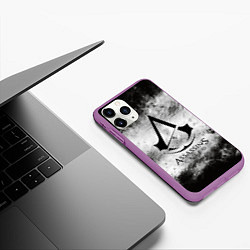 Чехол iPhone 11 Pro матовый Assassin’s Creed, цвет: 3D-фиолетовый — фото 2