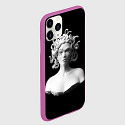 Чехол iPhone 11 Pro матовый Горгона с татуировками, цвет: 3D-фиолетовый — фото 2
