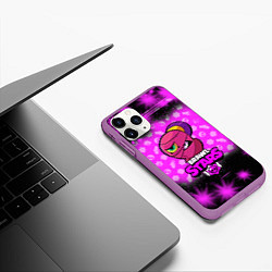 Чехол iPhone 11 Pro матовый BRAWL STARS NITA, цвет: 3D-фиолетовый — фото 2