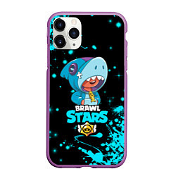 Чехол iPhone 11 Pro матовый BRAWL STARS LEON SHARK