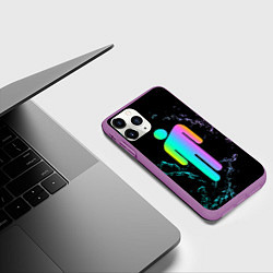 Чехол iPhone 11 Pro матовый BILLIE EILISH, цвет: 3D-фиолетовый — фото 2