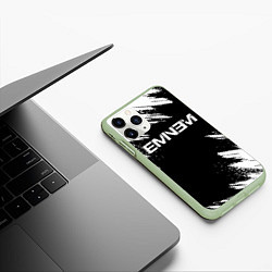 Чехол iPhone 11 Pro матовый EMINEM, цвет: 3D-салатовый — фото 2