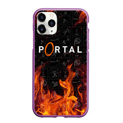 Чехол iPhone 11 Pro матовый PORTAL, цвет: 3D-фиолетовый