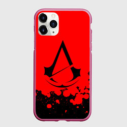 Чехол iPhone 11 Pro матовый Assassin’s Creed, цвет: 3D-малиновый