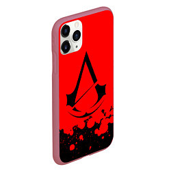 Чехол iPhone 11 Pro матовый Assassin’s Creed, цвет: 3D-малиновый — фото 2