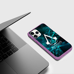 Чехол iPhone 11 Pro матовый ASSASSINS CREED, цвет: 3D-фиолетовый — фото 2