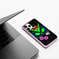 Чехол iPhone 11 Pro матовый BRAWL STARS 8-BIT VIRUS, цвет: 3D-розовый — фото 2