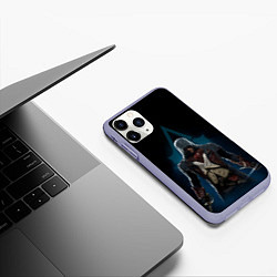 Чехол iPhone 11 Pro матовый Assassin’s Creed, цвет: 3D-светло-сиреневый — фото 2