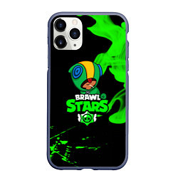 Чехол iPhone 11 Pro матовый BRAWL STARS LEON, цвет: 3D-серый