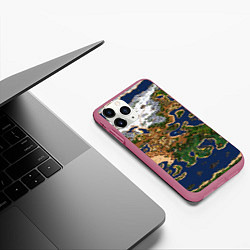 Чехол iPhone 11 Pro матовый HEROES 3 КАРТА, цвет: 3D-малиновый — фото 2