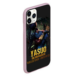 Чехол iPhone 11 Pro матовый Yasuo, цвет: 3D-розовый — фото 2