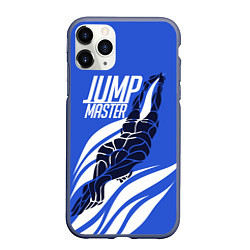 Чехол iPhone 11 Pro матовый Jump master, цвет: 3D-серый