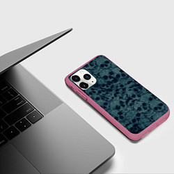 Чехол iPhone 11 Pro матовый Skull, цвет: 3D-малиновый — фото 2