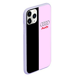Чехол iPhone 11 Pro матовый AUDI, цвет: 3D-светло-сиреневый — фото 2