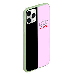 Чехол iPhone 11 Pro матовый AUDI, цвет: 3D-салатовый — фото 2