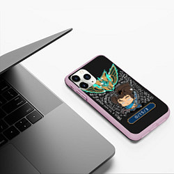 Чехол iPhone 11 Pro матовый League of Legends, цвет: 3D-розовый — фото 2