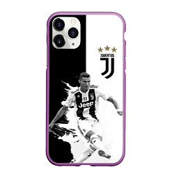 Чехол iPhone 11 Pro матовый Cristiano Ronaldo, цвет: 3D-фиолетовый