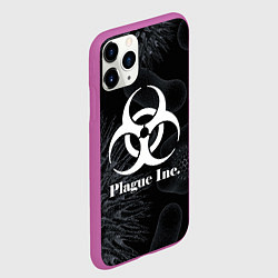 Чехол iPhone 11 Pro матовый PLAGUE INC, цвет: 3D-фиолетовый — фото 2