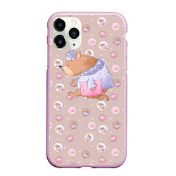 Чехол iPhone 11 Pro матовый Сон, цвет: 3D-розовый