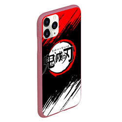 Чехол iPhone 11 Pro матовый KIMETSU NO YAIBA, цвет: 3D-малиновый — фото 2