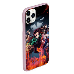 Чехол iPhone 11 Pro матовый KIMETSU NO YAIBA, цвет: 3D-розовый — фото 2